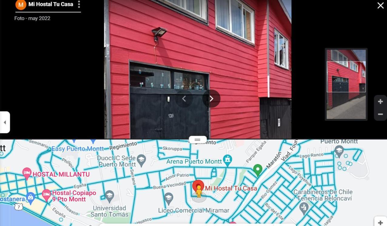 "Mi Hostal Tu Casa" Hostal Familiar Solo Empresas, Turistas Y Viajeros Espacio Para Bicicletas Y Motos ปวยร์โตมอนต์ ภายนอก รูปภาพ